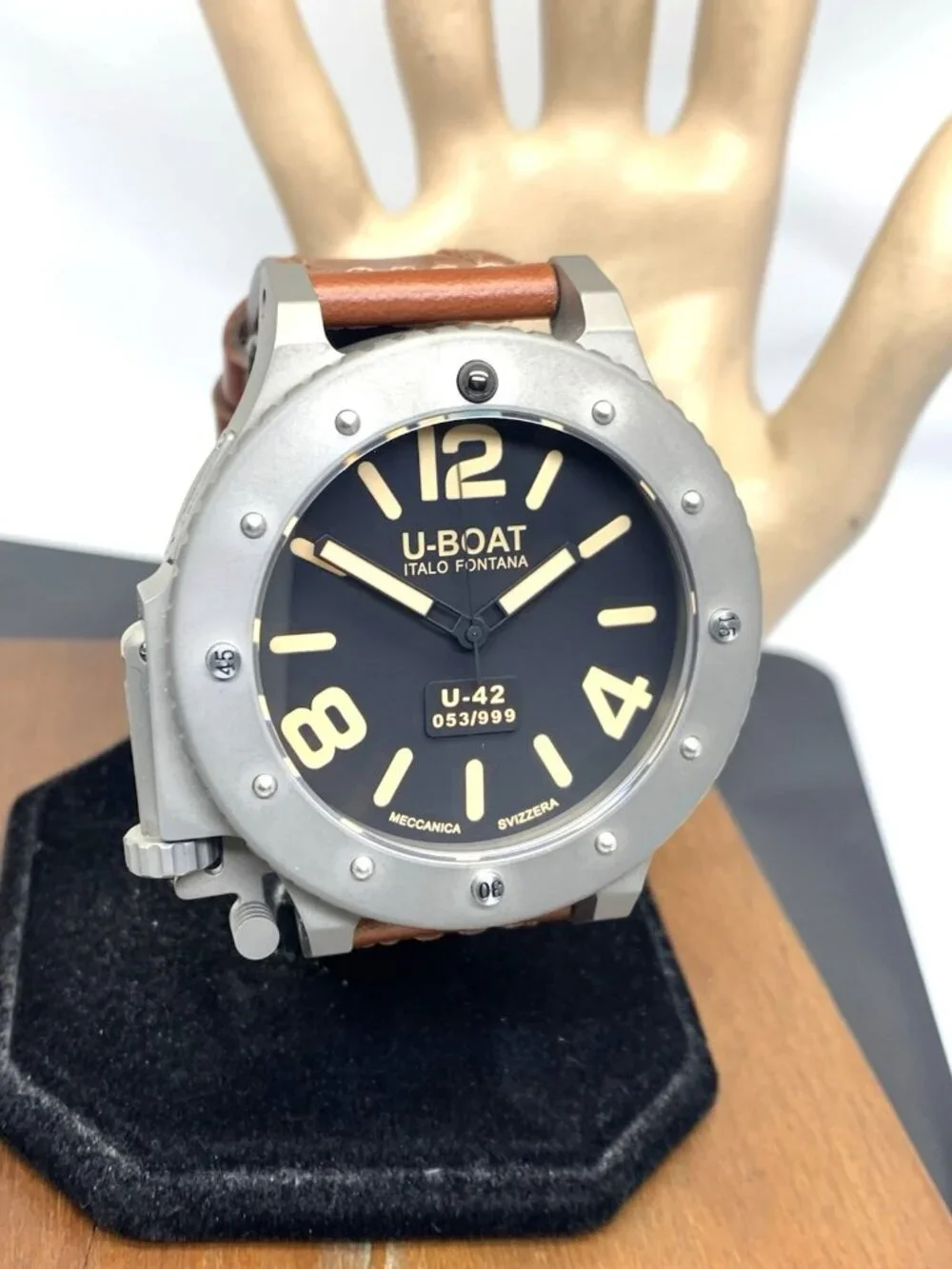U-Boat U-42 Men's Watch Titanium Case Lefty Automatic Limited Edition 53mm + Box